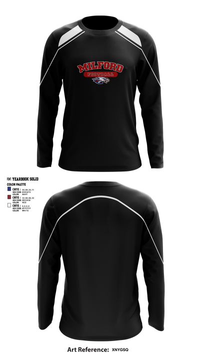 Milford Eagles Pop Warner Football and Cheer 85500081 Long Sleeve Performance Shirt 4 (1)