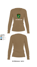 D Co 436th CA BN 62553628 Women's Long Sleeve V-neck Shirt - 2