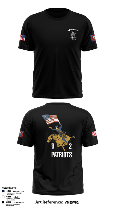 B2 Patriots barrel Old School Cotton Feel Shirt - 3