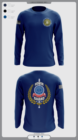 Long Sleeve Performance Shirt, Twu Local 100 Ceremonial Unit & Honor Guard, , Teamtime, Team time, sublimation, custom sports apparel, team uniforms, spirit wear, spiritwear, sports uniforms, custom shirts, team store, custom team store, fundraiser sports, apparel fundraiser