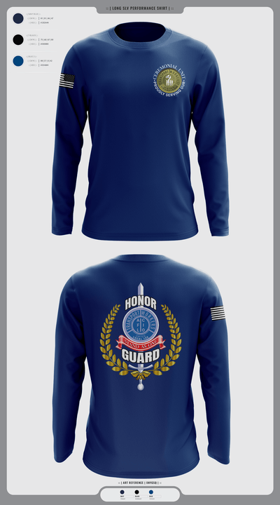 Twu Local 100 Ceremonial Unit & Honor Guard 29961130 Long Sleeve Performance Shirt 3