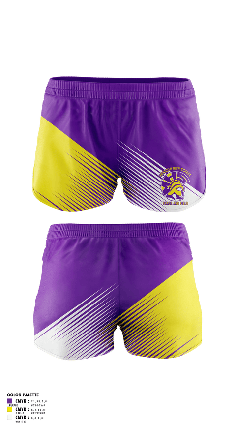 Track Shorts, Mendota High School Track and Field, Track & Field, Teamtime, Team time, sublimation, custom sports apparel, team uniforms, spirit wear, spiritwear, sports uniforms, custom shirts, team store, custom team store, fundraiser sports, apparel fundraiser