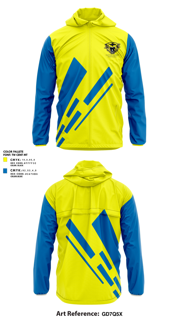 Windbreaker, Battle Creek Central Bearcats Flag Football, Track & Field, Teamtime, Team time, sublimation, custom sports apparel, team uniforms, spirit wear, spiritwear, sports uniforms, custom shirts, team store, custom team store, fundraiser sports, apparel fundraiser