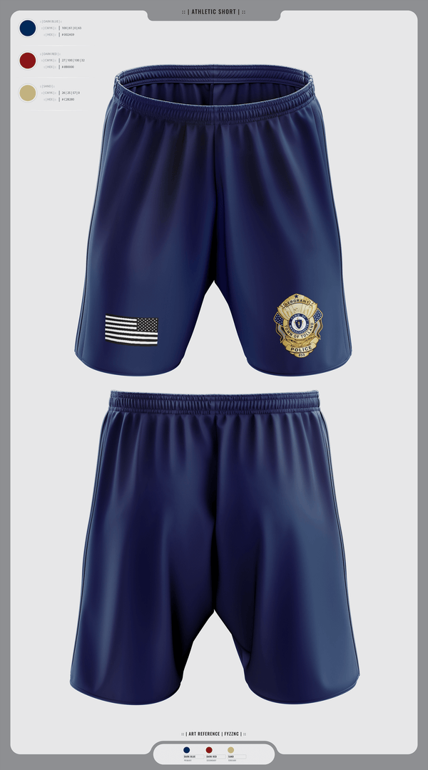 Athletic Shorts With Pockets, Tolland Police Department, , Teamtime, Team time, sublimation, custom sports apparel, team uniforms, spirit wear, spiritwear, sports uniforms, custom shirts, team store, custom team store, fundraiser sports, apparel fundraiser
