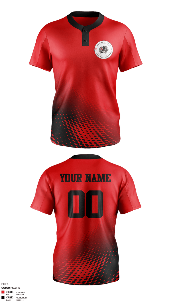 Two Button Softball Jersey, Social Circle Middle School Softball, Softball, Teamtime, Team time, sublimation, custom sports apparel, team uniforms, spirit wear, spiritwear, sports uniforms, custom shirts, team store, custom team store, fundraiser sports, apparel fundraiser