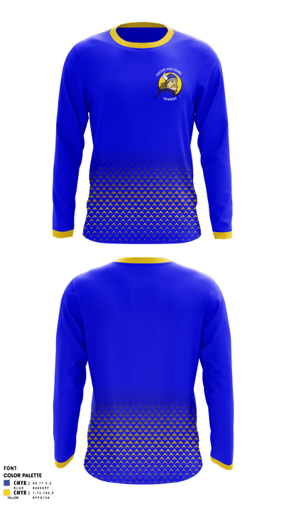 Parsons High School Swimming 23656588 Long Sleeve Performance Shirt 2