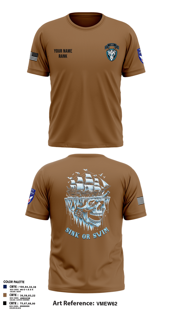 Old School Cotton Feel Shirt, HQ, 95th CM CO, Army, Teamtime, Team time, sublimation, custom sports apparel, team uniforms, spirit wear, spiritwear, sports uniforms, custom shirts, team store, custom team store, fundraiser sports, apparel fundraiser