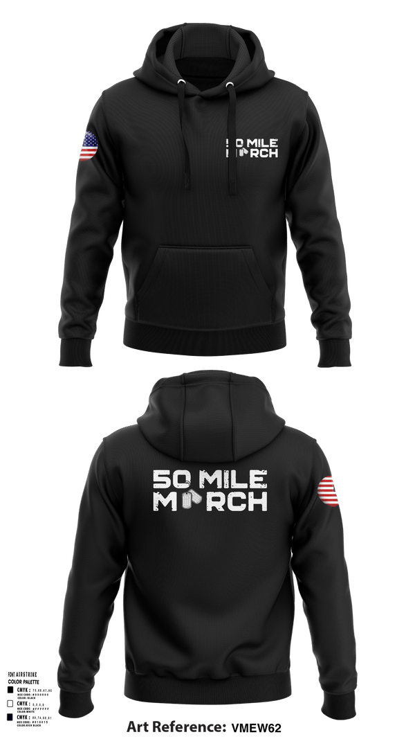 Hoodie, 50 Mile March, , Teamtime, Team time, sublimation, custom sports apparel, team uniforms, spirit wear, spiritwear, sports uniforms, custom shirts, team store, custom team store, fundraiser sports, apparel fundraiser