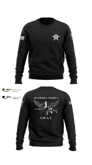 Crew Neck Sweatshirt, Rockbridge County SWAT, , Teamtime, Team time, sublimation, custom sports apparel, team uniforms, spirit wear, spiritwear, sports uniforms, custom shirts, team store, custom team store, fundraiser sports, apparel fundraiser