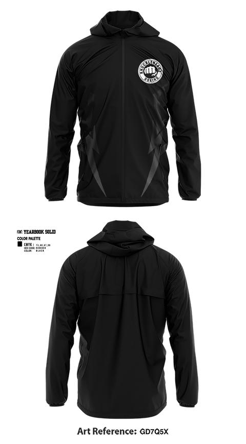 Windbreaker, KnuckleHeadz Boxing, , Teamtime, Team time, sublimation, custom sports apparel, team uniforms, spirit wear, spiritwear, sports uniforms, custom shirts, team store, custom team store, fundraiser sports, apparel fundraiser