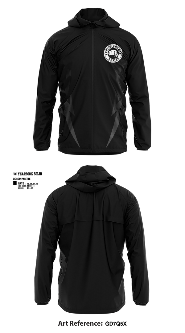 Windbreaker, KnuckleHeadz Boxing, , Teamtime, Team time, sublimation, custom sports apparel, team uniforms, spirit wear, spiritwear, sports uniforms, custom shirts, team store, custom team store, fundraiser sports, apparel fundraiser