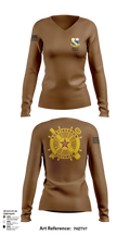 2nd BN (LS) 349th RGT 90715195 Women's Long Sleeve V-neck Shirt - 103