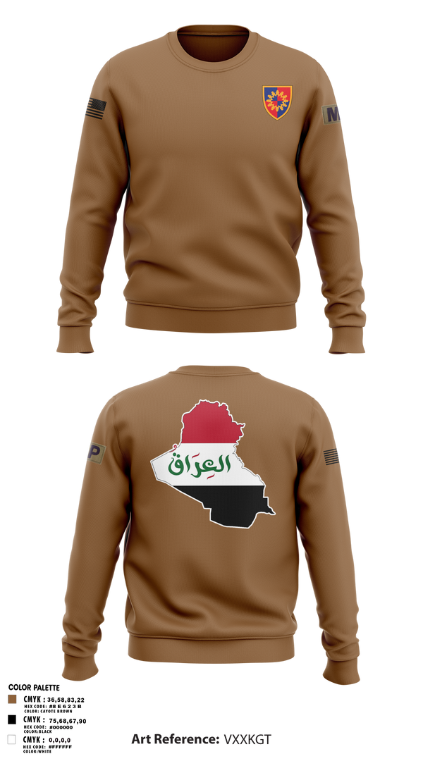 Crew Neck Sweatshirt, 617th MP DET, , Teamtime, Team time, sublimation, custom sports apparel, team uniforms, spirit wear, spiritwear, sports uniforms, custom shirts, team store, custom team store, fundraiser sports, apparel fundraiser