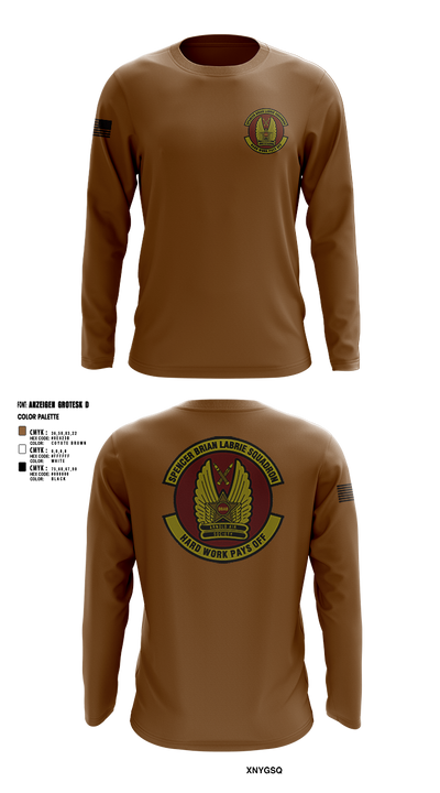 Spencer Brian LaBrie Squadron 3444583 Long Sleeve Performance Shirt 4