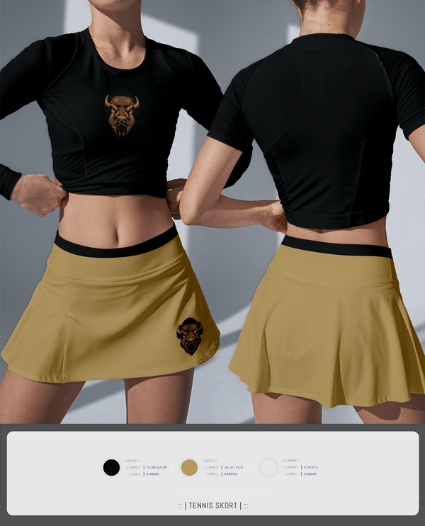Skort, Hugo Buffaloes Tennis, Tennis, Teamtime, Team time, sublimation, custom sports apparel, team uniforms, spirit wear, spiritwear, sports uniforms, custom shirts, team store, custom team store, fundraiser sports, apparel fundraiser