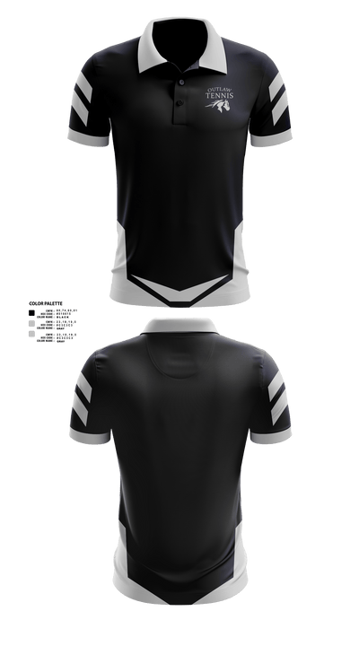 Sisters High School Tennis 56460316 Short Sleeve Performance Polo - 1