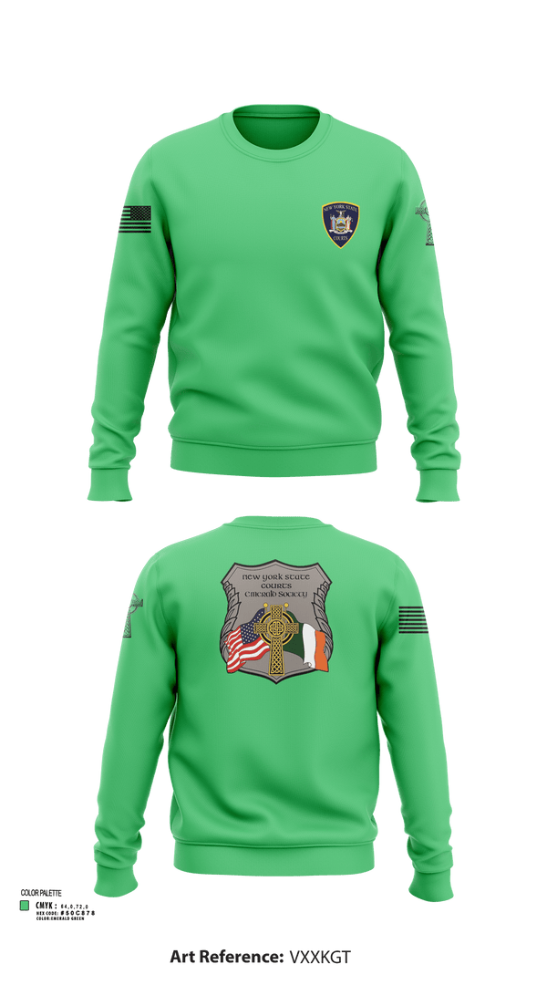 Crew Neck Sweatshirt, NYS Court Officer, Police, Teamtime, Team time, sublimation, custom sports apparel, team uniforms, spirit wear, spiritwear, sports uniforms, custom shirts, team store, custom team store, fundraiser sports, apparel fundraiser