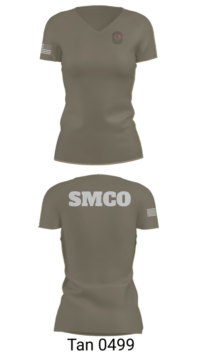 SMCO 97936482 Women's Short Sleeve V-neck Shirt - 68