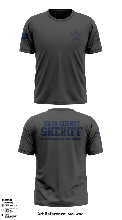 Hays County Sheriff's Office - CID 76464241 Old School Cotton Feel Shirt - 5