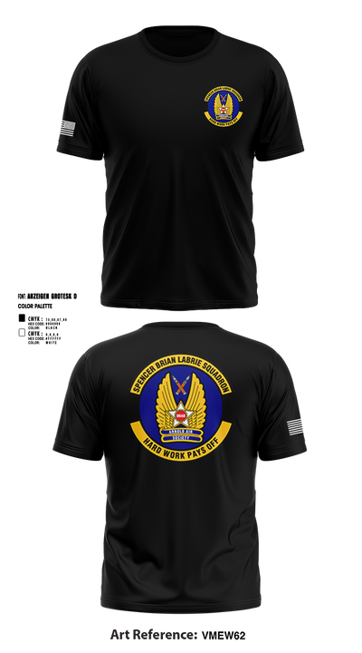 Spencer Brian LaBrie Squadron 3444583 Short Sleeve Performance Shirt - 7