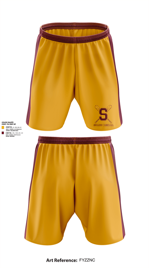 Athletic Shorts With Pockets, Sparks Railroaders, Baseball, Teamtime, Team time, sublimation, custom sports apparel, team uniforms, spirit wear, spiritwear, sports uniforms, custom shirts, team store, custom team store, fundraiser sports, apparel fundraiser