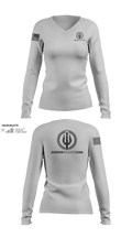 Junior Guards USA 66841563 Women's Long Sleeve V-neck Shirt - 604