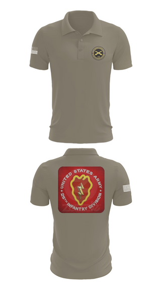 Short Sleeve Performance Polo, 25th infantry division C-Btry 1/8 FA, , Teamtime, Team time, sublimation, custom sports apparel, team uniforms, spirit wear, spiritwear, sports uniforms, custom shirts, team store, custom team store, fundraiser sports, apparel fundraiser
