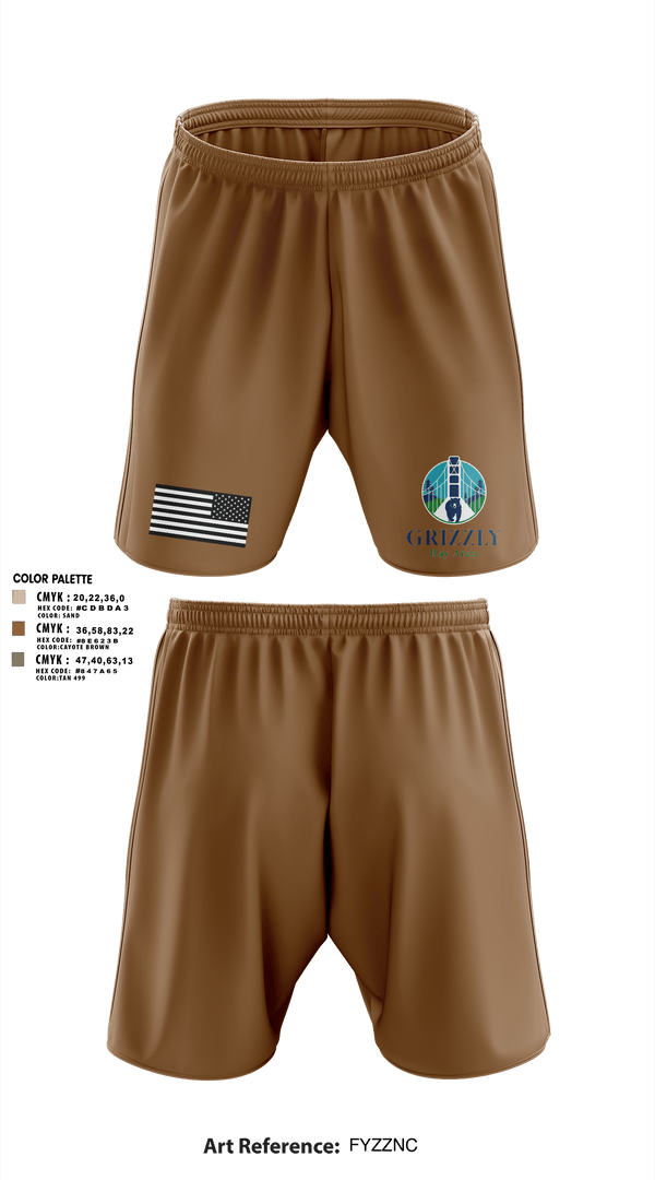 Athletic Shorts With Pockets, Grizzly bay area, , Teamtime, Team time, sublimation, custom sports apparel, team uniforms, spirit wear, spiritwear, sports uniforms, custom shirts, team store, custom team store, fundraiser sports, apparel fundraiser