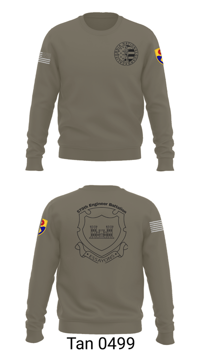 132d MRBC, 579th EN BN, 49th MP DIV 50518216 Crew Neck Sweatshirt - 62