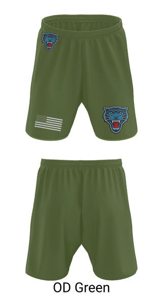 Athletic Shorts With Pockets, Blue Panthers, , Teamtime, Team time, sublimation, custom sports apparel, team uniforms, spirit wear, spiritwear, sports uniforms, custom shirts, team store, custom team store, fundraiser sports, apparel fundraiser