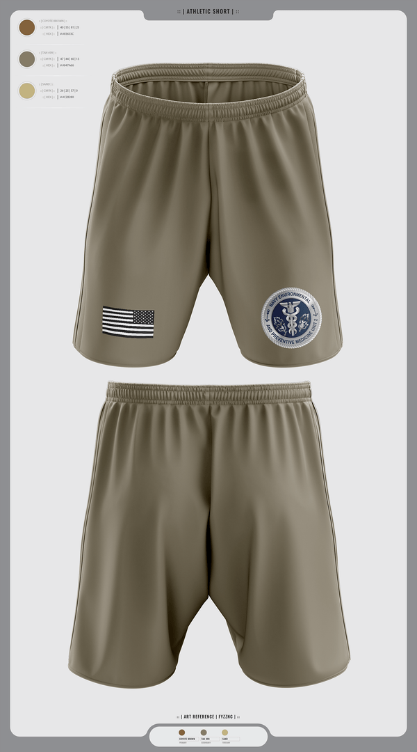 Athletic Shorts With Pockets, PREVENTATIVE MEDICINE, , Teamtime, Team time, sublimation, custom sports apparel, team uniforms, spirit wear, spiritwear, sports uniforms, custom shirts, team store, custom team store, fundraiser sports, apparel fundraiser