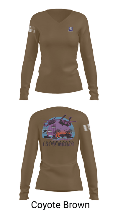 1-228 HHC Phantoms 17599849 Women's Long Sleeve V-neck Shirt - 17