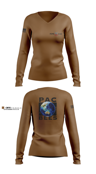 Womens Long Sleeve Vneck Shirt, NMCB 4, Navy, Teamtime, Team time, sublimation, custom sports apparel, team uniforms, spirit wear, spiritwear, sports uniforms, custom shirts, team store, custom team store, fundraiser sports, apparel fundraiser