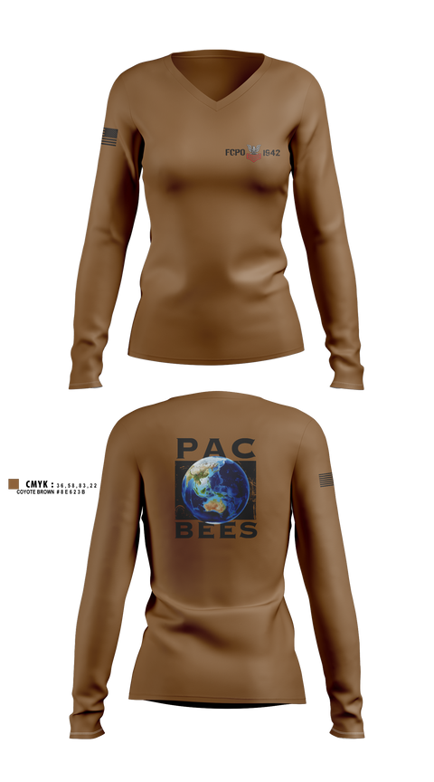Womens Long Sleeve Vneck Shirt, NMCB 4, Navy, Teamtime, Team time, sublimation, custom sports apparel, team uniforms, spirit wear, spiritwear, sports uniforms, custom shirts, team store, custom team store, fundraiser sports, apparel fundraiser