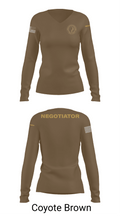 Montgomery County Police CNT 46228172 Women's Long Sleeve V-neck Shirt - 16