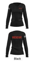 ISA Air base Fire Dept. 19172110 Women's Long Sleeve V-neck Shirt - 37