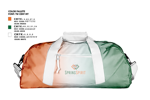 Duffle Bag, SpringSpirit, Spirit Store, Teamtime, Team time, sublimation, custom sports apparel, team uniforms, spirit wear, spiritwear, sports uniforms, custom shirts, team store, custom team store, fundraiser sports, apparel fundraiser
