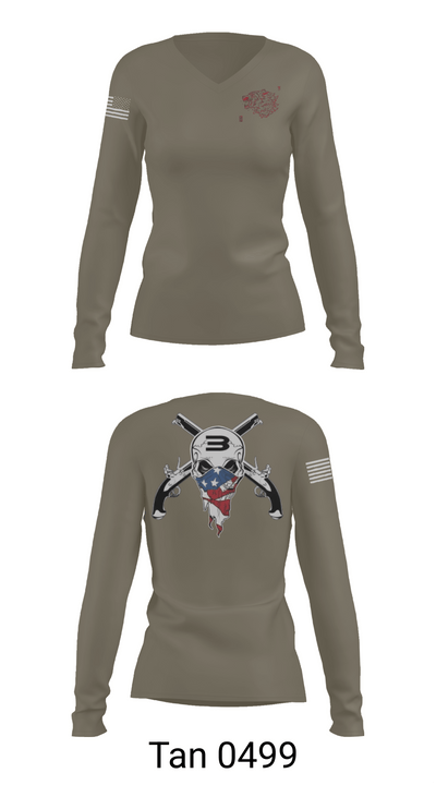 Special Boat Team 22 73434098 Women's Long Sleeve V-neck Shirt - 73