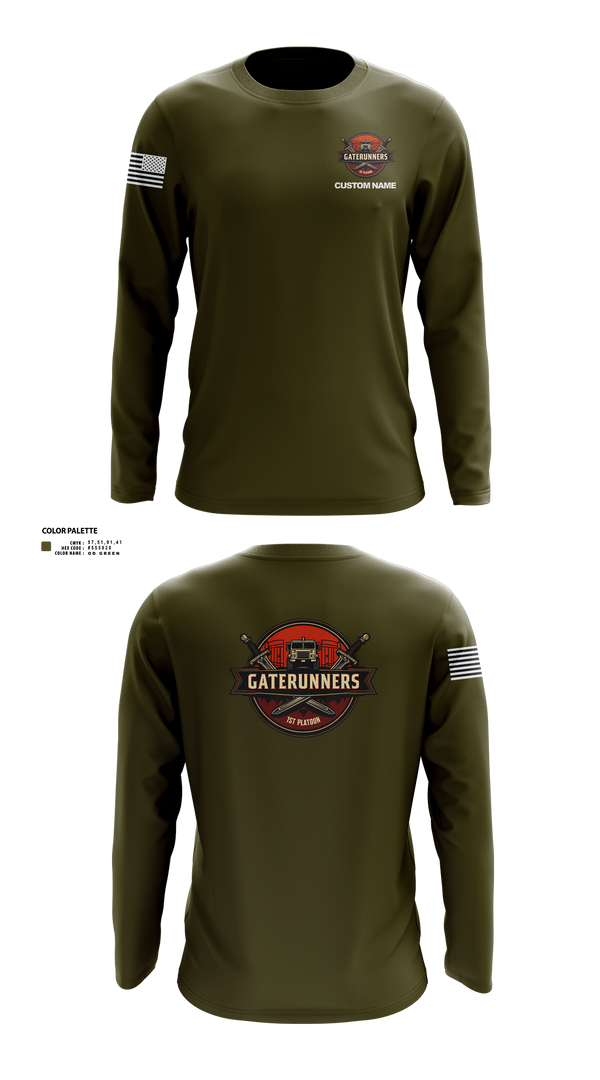 Long Sleeve Performance Shirt, C Co 541st, Army, Teamtime, Team time, sublimation, custom sports apparel, team uniforms, spirit wear, spiritwear, sports uniforms, custom shirts, team store, custom team store, fundraiser sports, apparel fundraiser