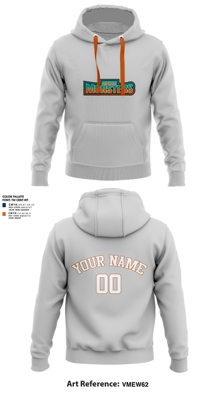 Hoodie, Midwest Monsters, Men's Basketball, Teamtime, Team time, sublimation, custom sports apparel, team uniforms, spirit wear, spiritwear, sports uniforms, custom shirts, team store, custom team store, fundraiser sports, apparel fundraiser
