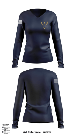 Womens Long Sleeve Vneck Shirt, S.A.S.Security, , Teamtime, Team time, sublimation, custom sports apparel, team uniforms, spirit wear, spiritwear, sports uniforms, custom shirts, team store, custom team store, fundraiser sports, apparel fundraiser