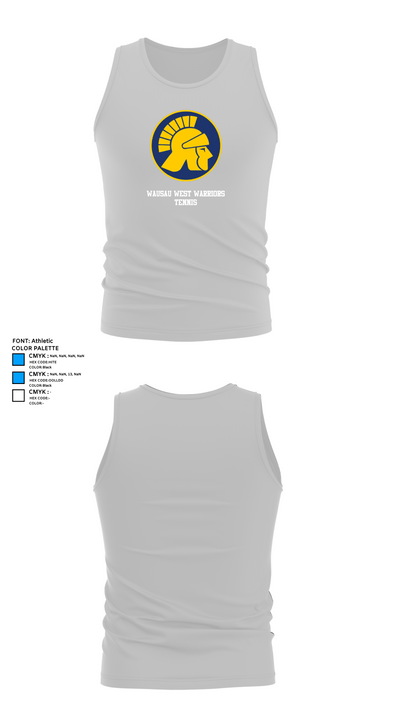Wausau West Warriors Tennis 24400380 Tank Top - 13