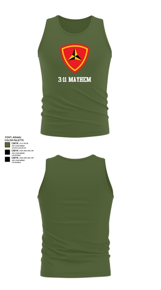 Tank Top, 3/11 Mayhem, , Teamtime, Team time, sublimation, custom sports apparel, team uniforms, spirit wear, spiritwear, sports uniforms, custom shirts, team store, custom team store, fundraiser sports, apparel fundraiser