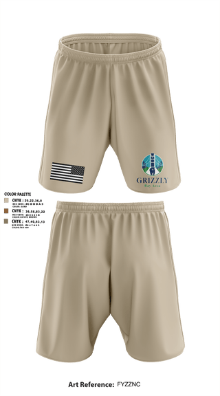 Athletic Shorts With Pockets, Grizzly bay area, , Teamtime, Team time, sublimation, custom sports apparel, team uniforms, spirit wear, spiritwear, sports uniforms, custom shirts, team store, custom team store, fundraiser sports, apparel fundraiser