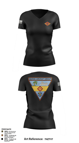 Womens Short Sleeve Vneck Shirt, 2nd MAW, , Teamtime, Team time, sublimation, custom sports apparel, team uniforms, spirit wear, spiritwear, sports uniforms, custom shirts, team store, custom team store, fundraiser sports, apparel fundraiser