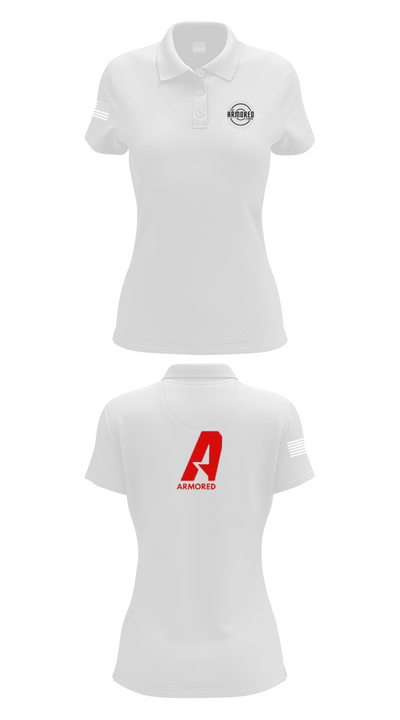THE ARMORED LEAGUE 75061922 Women's Short Sleeve Performance Polo  - 17