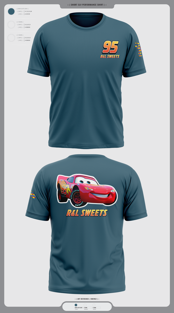 Short Sleeve Performance Shirt, R&L Sweets, Track & Field, Teamtime, Team time, sublimation, custom sports apparel, team uniforms, spirit wear, spiritwear, sports uniforms, custom shirts, team store, custom team store, fundraiser sports, apparel fundraiser