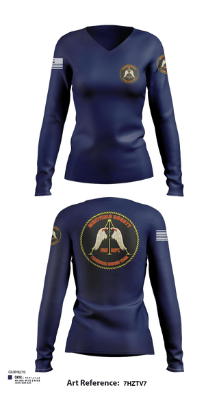 Womens Long Sleeve Vneck Shirt, Station 12 TRT, , Teamtime, Team time, sublimation, custom sports apparel, team uniforms, spirit wear, spiritwear, sports uniforms, custom shirts, team store, custom team store, fundraiser sports, apparel fundraiser