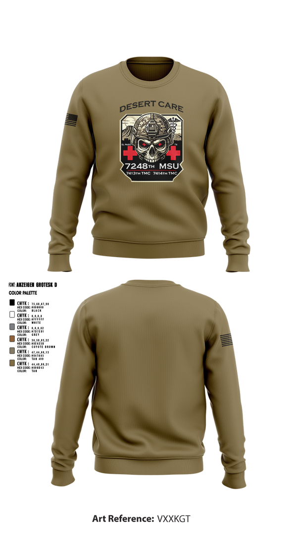 Crew Neck Sweatshirt, 7248th MSU, , Teamtime, Team time, sublimation, custom sports apparel, team uniforms, spirit wear, spiritwear, sports uniforms, custom shirts, team store, custom team store, fundraiser sports, apparel fundraiser