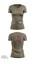 Northwest Georgia Young Marines 76347132 Women's Short Sleeve V-neck Shirt - 3
